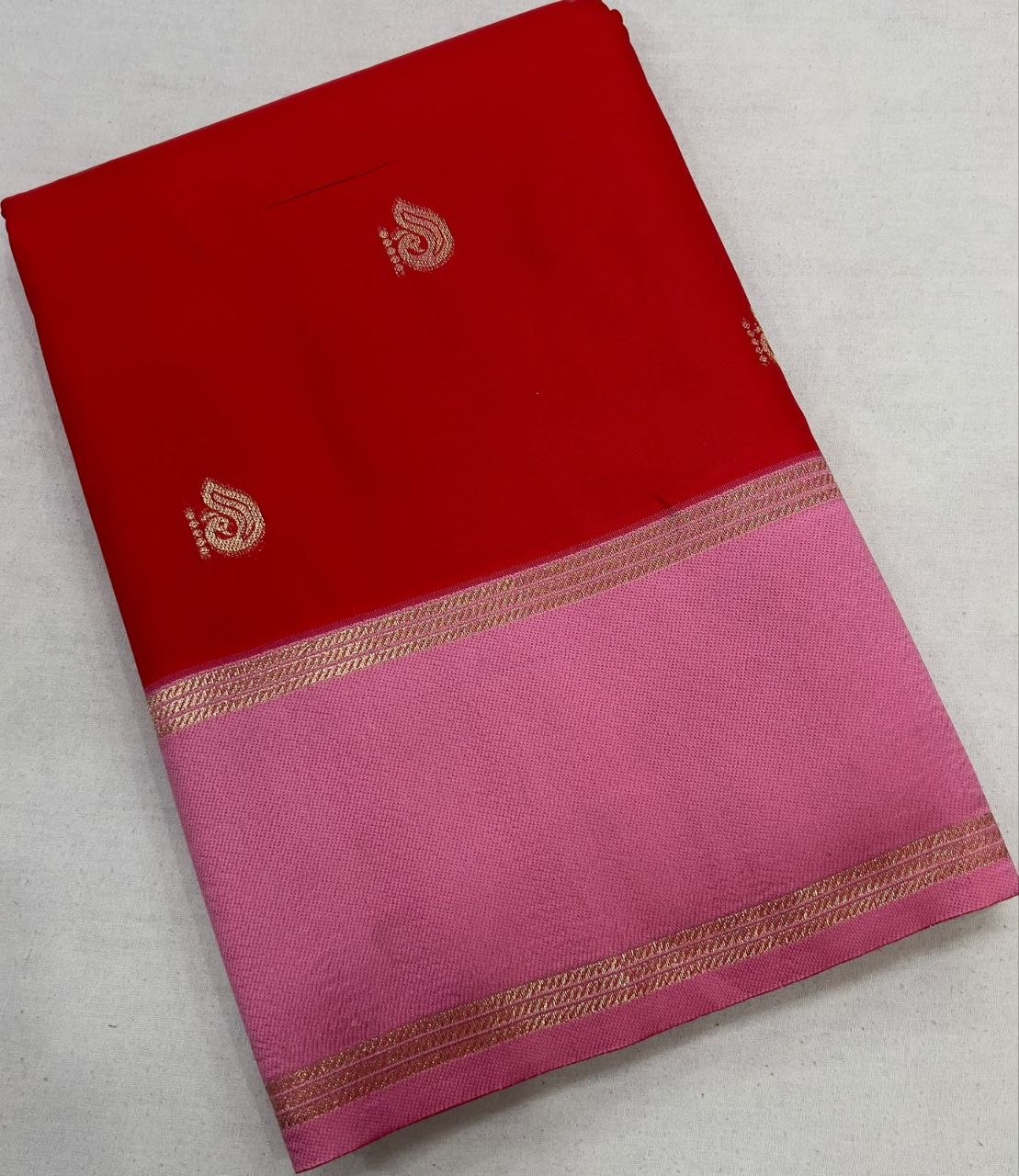 Soft Magenta Purple Gajji Soft Silk Saree